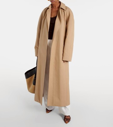 Khaite Roth cotton twill trench coat