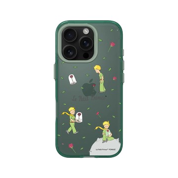iPhone 16 Pro Clear 憂墨綠 - Le Petit Prince 小王子 - 小王子與玫瑰
