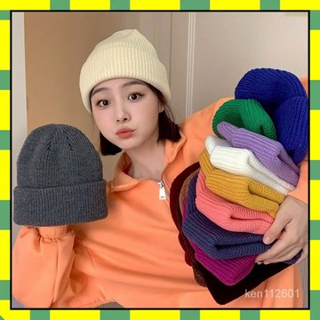 ✨台灣現貨✨秋冬韓版針織帽 毛線帽 毛帽 冬帽 帽子 月子帽 素麵毛帽 經典毛帽 包頭帽 男帽子 女帽子