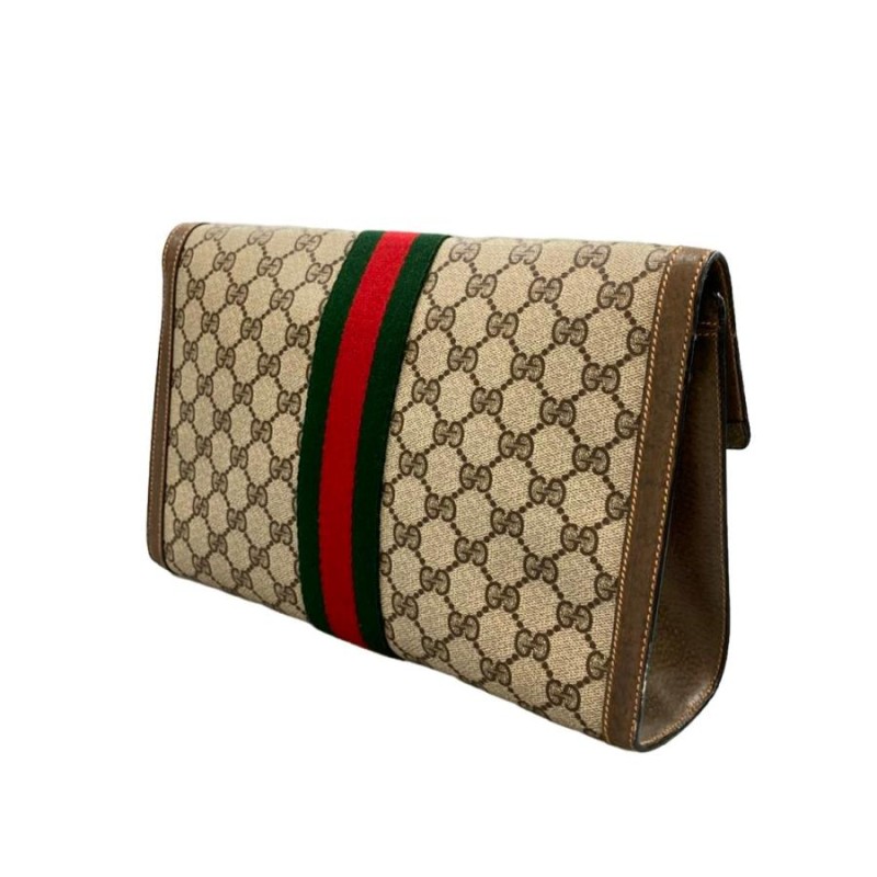 グッチ クラッチバッグ GGプラス シェリー 89 01 007 ユニセックス GUCCI 中古 | LINEブランドカタログ