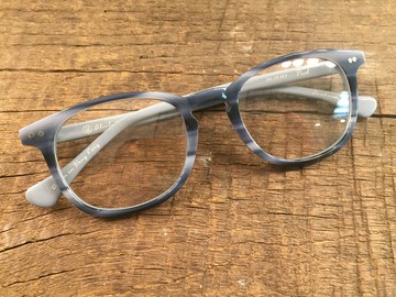 Absolute Vintage - 卑利街(Peel Street) 梨型幼框板材眼鏡 - Blue 藍色