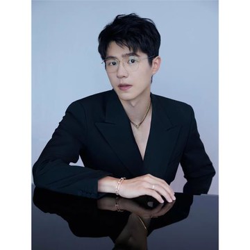 劉昊然同款高級感黑色雙排扣西裝春秋痞帥韓版潮牌設計感西服外套