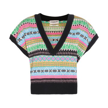 Essentiel Antwerp - Multicolour Wool Blend Envie Knitted Sweater