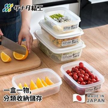 【日本SANADA】日本製可微波堆疊保鮮盒300ML-2入組