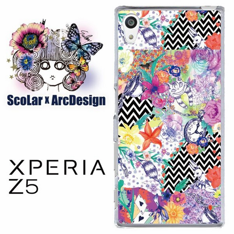 Scolar スカラー ケース カバー Xperia Z5 Scr50441 こわかわいい 猫 ウサギ フラワー 総柄 かわいい ファッションブランド 通販 Lineポイント最大0 5 Get Lineショッピング