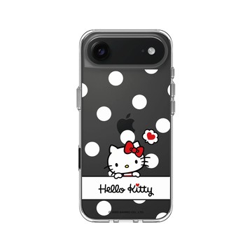 iPhone Air Clear Case（相機按鈕） 透明 - 三麗鷗-Hello Kitty - 普普風圓點