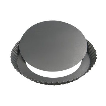 de Buyer 畢耶 不沾烘焙系列 可拆式圓形波浪邊塔模  28cm  1個