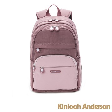 【金安德森】Mellow 撞色機能後背包-玫瑰粉