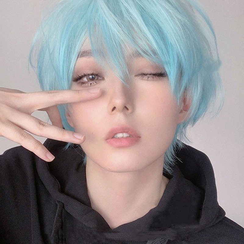 最終決算 フルウィッグ メンズ 男装 ショートヘアー コスプレ 仮装 黒 かつら