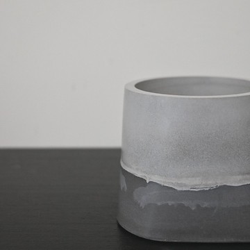 雙色梯型水泥盆栽 多肉 植栽 水泥盆 泥作盆栽 花盆 多肉 水泥