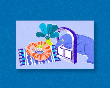 西元5022年 The Gelato 7X星球—貓棉襖 明信片