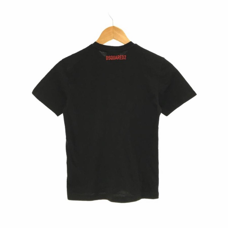 DSQUARED2◇Tシャツ/10Y/コットン/ブラック/黒/カットソー/トップス  