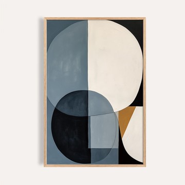 相遇之軸 Axis of Encounter / 幾何抽象掛畫 海報 無框藝術輸出