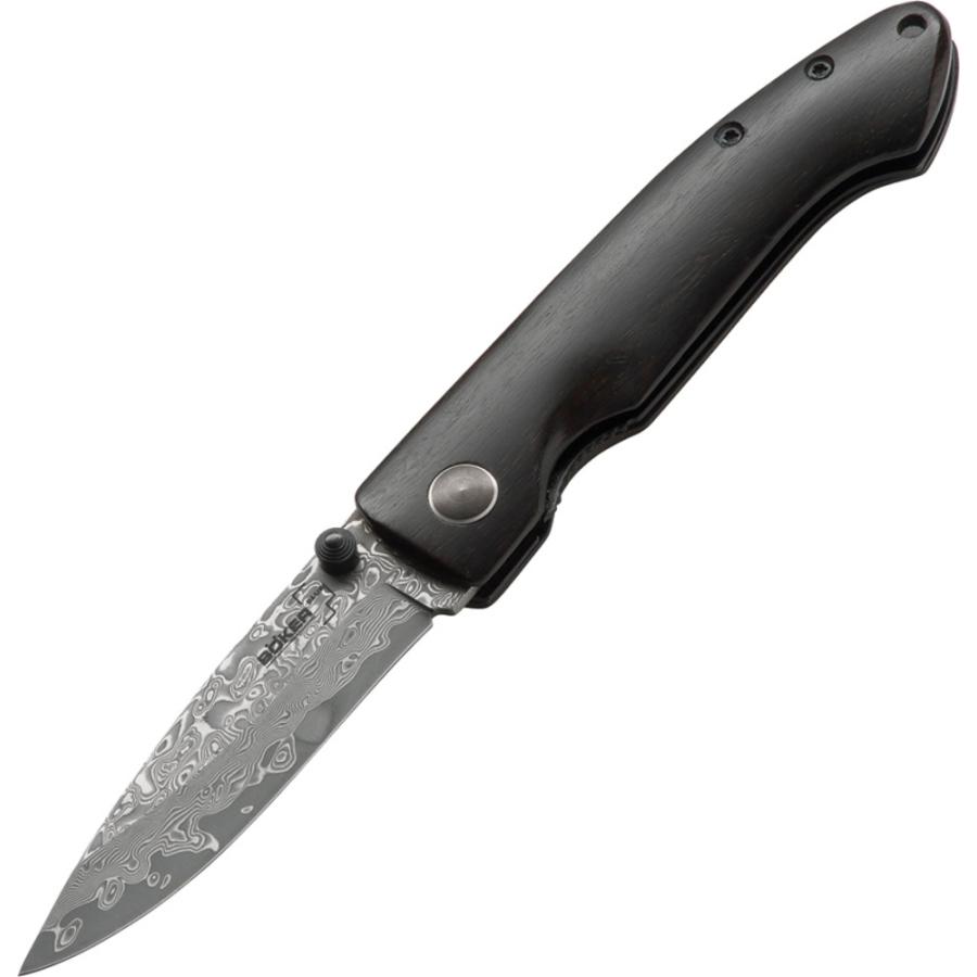 BOKER PLUS 折りたたみナイフ Damascus Gent II ダマスカス鋼 ライナーロック式 01BO102DAM