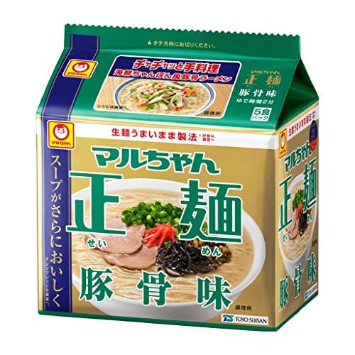 マルちゃん マルちゃん正麺 豚骨味 5食パック 89g*5食*6個