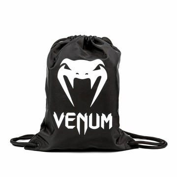 【Venum】Venum 毒液拳擊收納袋 束口袋 男女 黑/白_VENUM-04172-108