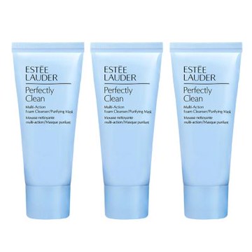 ESTEE LAUDER雅詩蘭黛 細緻煥采雙效淨化潔面乳(30ml) 3入【原廠公司貨】