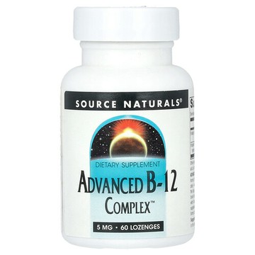 Source Naturals, 高級 B-12 複合物，5 毫克，60 錠劑
