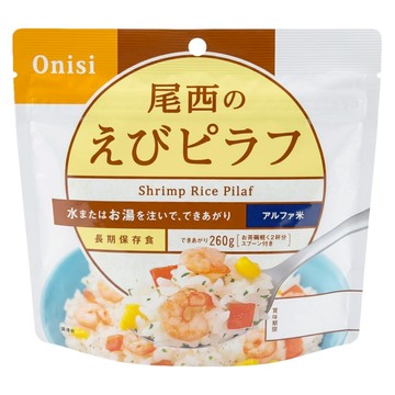 Onisi 尾西 沖泡即食飯 蝦仁風味  100g  1包