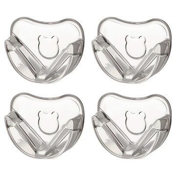 FaSoLa PVC安全保護防撞櫃子 桌角 圓角小熊款  透明  4個  4 x 4cm