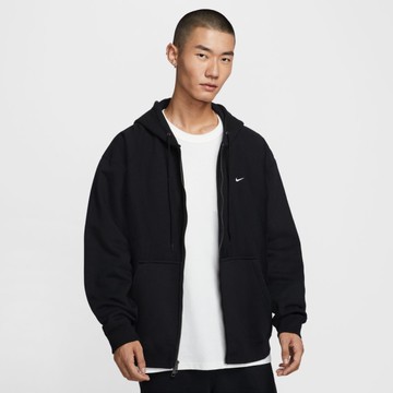 NIKE AS M NL SOLO SWSH BB FZ HOODIE 運動 休閒 連帽外套 寬鬆 黑 連帽上衣 男 HV1085-010
