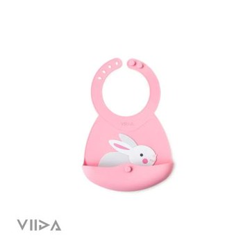 JOY 便攜式矽膠圍兜|食品級安全材質|容量大口袋|折疊收納、重量輕巧|矽膠材質|防水、防油污