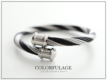 西德鋼製抗過敏.氧化手環 型男360度立體【NA189】個性化單品