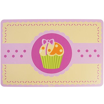 《EXCELSA》彩繪杯子蛋糕餐墊-黃-- 桌墊 杯墊