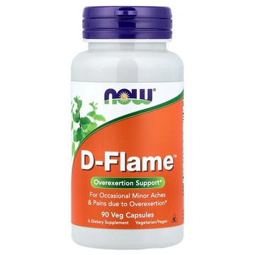 NOW Foods, D-Flame™，90 粒素食膠囊