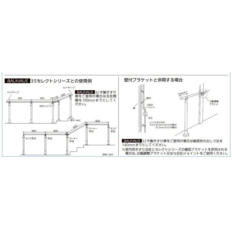 リフォーム用品 マツ六 室内用遮断機式軸側支柱 木製 BDE-38GC クリア+