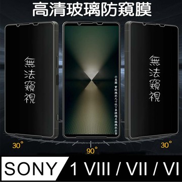 Xperia 1 VIII 貼 [Glass] Sony Xpeia 1 VIII / VII / VI (通用) 防窺玻璃外螢幕保護貼