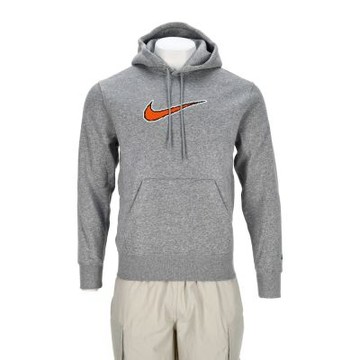 Nike As M Nk Club Bb Hdy Neo Varsit 長袖 男款 灰色 連帽 HV0855-063