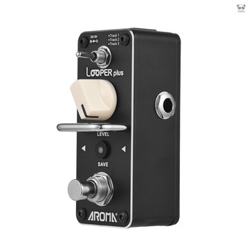 AROMA循環錄音效果器24bit/44.1khz DC9V 雙色LED狀態指示音量調整錄音保存按鍵 ALP-3S