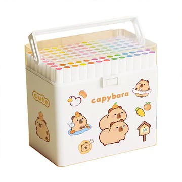 卡皮巴拉丙烯彩色麥克筆 學生馬克筆 多色可選（美術專用 水彩筆 可水洗)80色