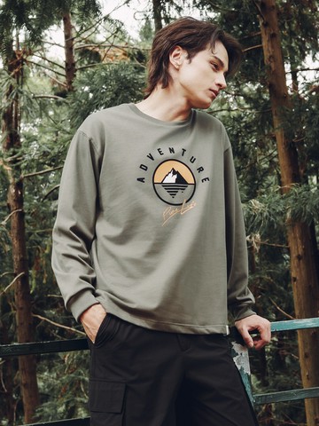 超級重磅印花TEE(長袖)｜重磅系列 經典10.9oz｜秋冬戶外企劃