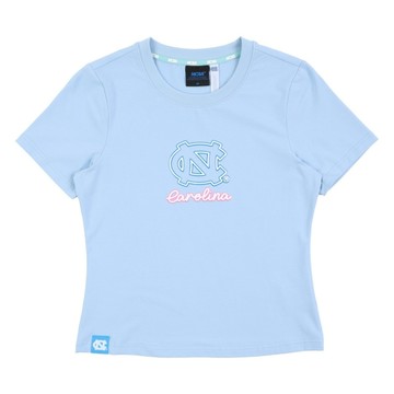 NCAA 短T 藍 UNC 霓虹 基本款 短袖 女 7622101082