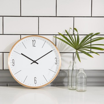 【出清下殺399】Lovel 20cm日系木質靜音時鐘 - 共5款