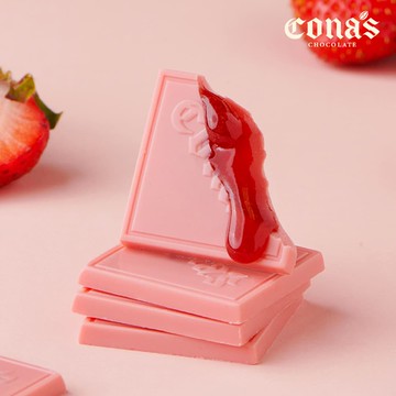 草莓薄片夹心巧克力（12入/盒）｜iTQi食品米其林2星奖⭐⭐｜Cona’s 妮娜巧克力