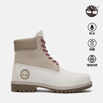 Timberland 男款白色TimberlandR Heritag防水6吋靴│A41MWEM3 - 紅配綠