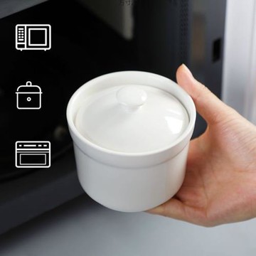 陶瓷燉盅燕窩隔水燉燉盅家用蒸蛋盅湯盅燉盅碗酒店餐廳沙縣白燉盅