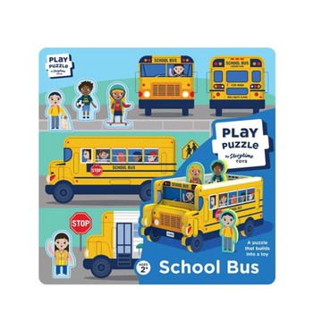 快上車別遲到【storytime toys】拼圖 - 校車 3D拼圖 益智玩具 生日禮 腦力訓練 想像力 角色扮演 創意發揮