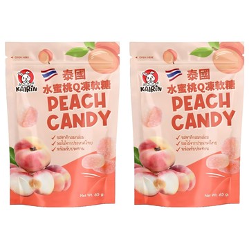 KAIRIN 水蜜桃軟糖  2個  65g