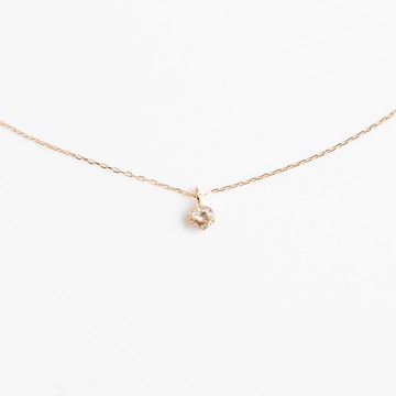 【天然真鑽】A'jane 18K玫瑰金 玫光靜語 鑽石項鍊 A032410-005