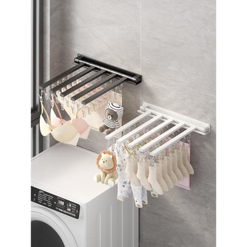 折疊晾衣架多夾子壁掛曬襪子神器家用陽臺防風內衣內褲嬰兒襪夾子