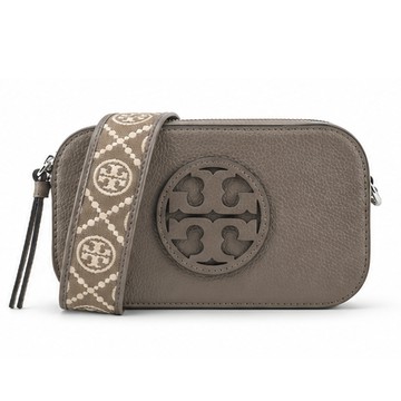 TORY BURCH Miller 經典LOGO相機包(橡木灰)