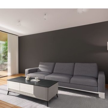 文創集 美度亞4尺岩板四抽雙門大茶几(二色岩板可選)-120x60x43cm免組