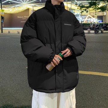 冬季羽絨立領棉衣男生港風寬松棉服加厚保暖棉襖情侶面包外套潮流