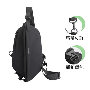 【Azaer】潮酷隨身機能胸包 側肩包 休閒包 腰包(單肩包 斜胸包 斜背包 男包)