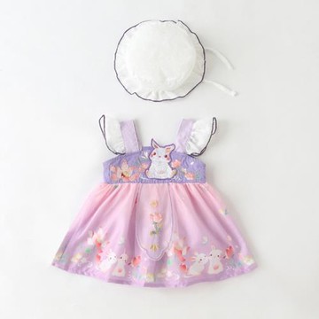 嬰兒裙子夏季女寶寶衣服吊帶超萌滿月百天周歲禮服包屁衣連體哈衣