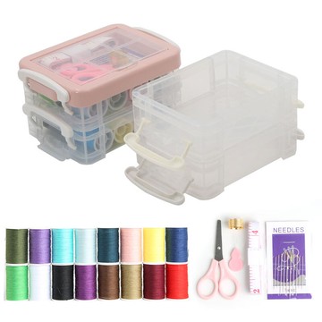 針線套裝  家用針線盒套裝便攜式多功能高檔實用針線包縫紉針線手縫小型宿舍『XY25219』